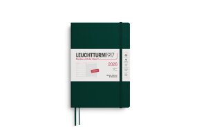LEUCHTTURM WEEKLY PLANNER 2026 & NB A5 SC 12 MONTHS FOREST GREEN 372679